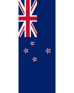 Vertical Hanging Swivel Crossbar Banner Flag: New Zealand | portrait flag | 3.5m² | 38sqft | 300x120cm | 10x4ft