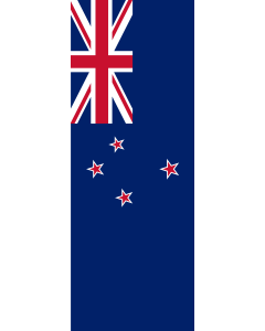 Vertical Hanging Beam Flag: New Zealand | portrait flag | 6m² | 64sqft | 400x150cm | 13x5ft