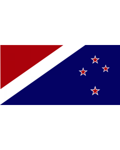 Flag: John Traft s New Zealand |  landscape flag | 1.35m² | 14.5sqft | 80x160cm | 30x60inch 