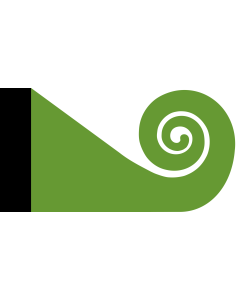Flag: Koru | This image shows the popular Koru Flag |  landscape flag | 1.35m² | 14.5sqft | 85x160cm | 33x65inch 