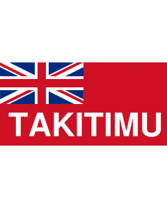 Bandera: NZ-Takitimu | Design data from FOTW |  bandera paisaje | 1.35m² | 80x160cm 