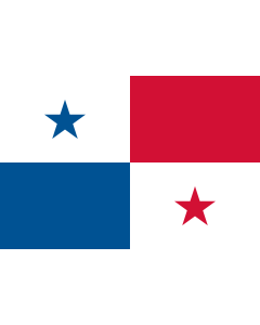 Flag: Panama |  landscape flag | 0.24m² | 2.5sqft | 40x60cm | 1.3x2foot 