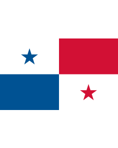Flag: Panama |  landscape flag | 1.35m² | 14.5sqft | 90x150cm | 3x5ft 