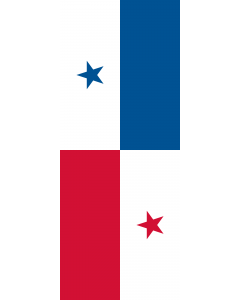 Flagge:  Panama  |  Hochformat Fahne | 3.5m² | 300x120cm 