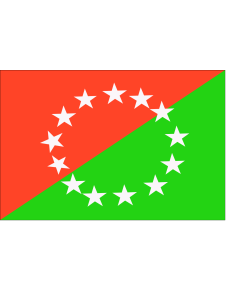 Bandera: Chiriqui  Panamà |  bandera paisaje | 1.35m² | 90x150cm 