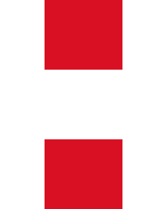 Bandera: Bandera vertical con manga cerrada para potencia Perú |  bandera vertical | 6m² | 400x150cm 
