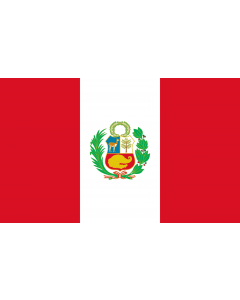 Flag: Peru |  landscape flag | 1.35m² | 14.5sqft | 90x150cm | 3x5ft 