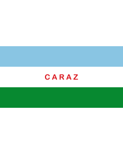 Bandera de Caraz | Caraz/Huaylas/Ancash, Peru | bandera horizontal | 2.16m² | 100x200cm