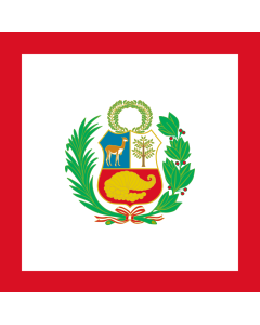 Flag: Naval Jack of Peru |  2.16m² | 23sqft | 150x150cm | 60x60inch 