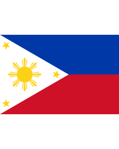 Flag: Philippines |  landscape flag | 0.24m² | 2.5sqft | 40x60cm | 1.3x2foot 