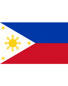 Flag: Philippines |  landscape flag | 1.35m² | 14.5sqft | 90x150cm | 3x5ft 