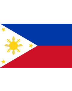 Flag: Philippines |  landscape flag | 1.35m² | 14.5sqft | 90x150cm | 3x5ft 