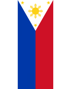 Flag: Philippines |  portrait flag | 3.5m² | 38sqft | 300x120cm | 10x4ft 