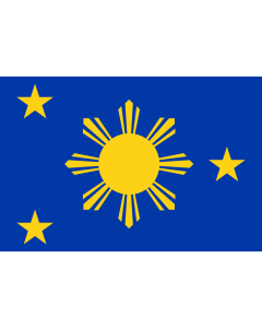Bandiera: Naval Jack of the Philippines |  bandiera paesaggio | 2.16m² | 120x180cm 