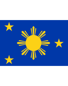 Bandera: Naval Jack of the Philippines |  bandera paisaje | 2.16m² | 120x180cm 
