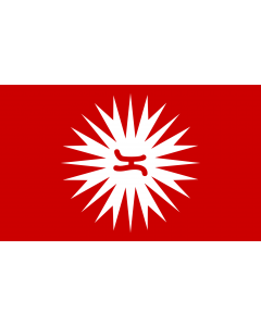 Bandiera: Philippine revolution flag magdiwang | Magdiwang Katipunan faction of Cavite |  bandiera paesaggio | 2.16m² | 120x180cm 