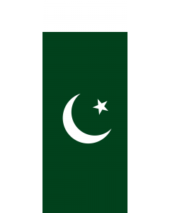 Bandiera: Vertical striscione banner Pakistan |  bandiera ritratto | 3.5m² | 300x120cm 