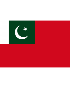 Bandera: Civil Ensign of Pakistan |  bandera paisaje | 1.35m² | 90x150cm 