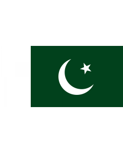 Bandera: Naval Ensign of Pakistan |  bandera paisaje | 1.35m² | 80x160cm 