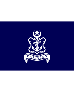 Bandera: Naval Jack of Pakistan |  bandera paisaje | 2.16m² | 120x180cm 