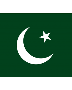 Bandera: Pakistan Muslim League  Q | Pakistan Muslim League  Q . Created using Inkscape |  bandera paisaje | 1.35m² | 110x120cm 