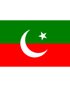 Bandera de  Pakistan Tehreek-e-Insaf | 2 3 ratio flag of the Pakistan Tehreek-e-Insaf |  bandera horizontal | 2.16m² | 120x180cm 