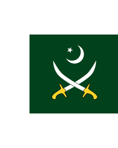 Bandera de  Pakistani Army | Pakistan Army  |  bandera horizontal | 0.06m² | 20x30cm  para Banderas de Vehículos Diplomat-Flags 