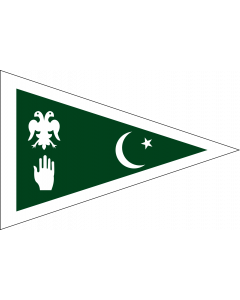 Bandera: State of Dir | A simplified flag of the historical Pakistani state of Dir |  bandera paisaje | 2.16m² | 120x180cm 