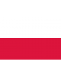 Flagge: Small Polen  |  Querformat Fahne | 0.7m² | 70x100cm 