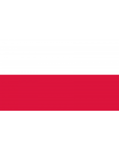 Flagge: Large Polen  |  Querformat Fahne | 1.35m² | 90x150cm 