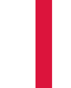 Vertical Hanging Beam Flag: Poland |  portrait flag | 6m² | 64sqft | 400x150cm | 13x5ft 
