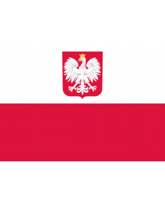 Flagge: Small Polen  |  Querformat Fahne | 0.7m² | 70x100cm 