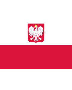 Flagge: XXXS Polen  |  Querformat Fahne | 0.135m² | 30x45cm 