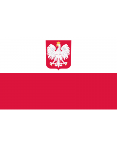 Raum-Fahne / Raum-Flagge: Polen 90x150cm