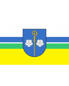 Flagge: Large Borzecin flaga | Gminy Borzęcin | Флаг гмини Боженцин  |  Querformat Fahne | 1.35m² | 90x150cm 