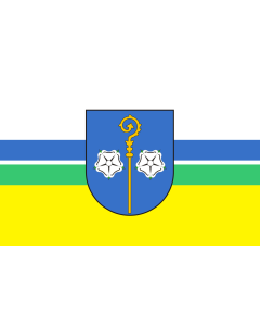 Flag: Borzecin flaga | Gminy Borzęcin | Флаг гмини Боженцин |  landscape flag | 1.35m² | 14.5sqft | 90x150cm | 3x5ft 