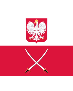 Bandera de  Commander-in-Chief of the Polish Land Forces | Dowódcy Wojsk Lądowych RP |  bandera horizontal | 2.16m² | 130x160cm 