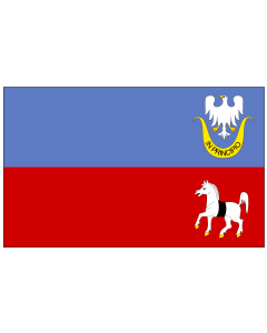 Flag: Gmina secemin flaga |  landscape flag | 2.16m² | 23sqft | 120x180cm | 4x6ft 