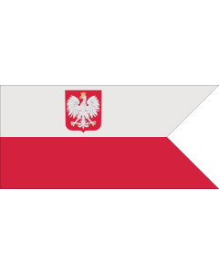 Bandera de  Naval Ensign of Poland normative |  bandera horizontal | 1.35m² | 80x170cm 
