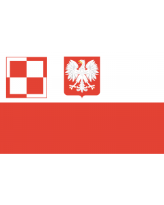 Flag: Polish Air Force flag  1959-1993 |  landscape flag | 0.06m² | 0.65sqft | 20x30cm | 8x12in 