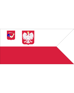 Bandera de  PL Ensign Jacht Klub MW Kotwica |  bandera horizontal | 1.35m² | 80x170cm 