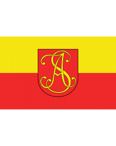 Flag: English Flag of Andrychów in Poland |  landscape flag | 1.35m² | 14.5sqft | 90x150cm | 3x5ft 