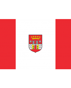 Flag: POL Będzin |  landscape flag | 2.16m² | 23sqft | 120x180cm | 4x6ft 