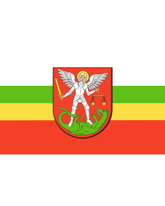 Flag: POL Biała Podlaska |  landscape flag | 2.16m² | 23sqft | 120x180cm | 4x6ft 