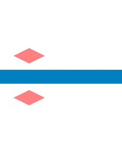 Flag: POL Białogard |  landscape flag | 1.35m² | 14.5sqft | 90x150cm | 3x5ft 