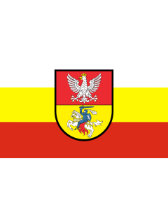 Bandera de  POL Białystok |  bandera horizontal | 1.35m² | 90x150cm 