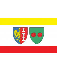 Flag: POL Bielsko Biała |  landscape flag | 1.35m² | 14.5sqft | 90x150cm | 3x5ft 