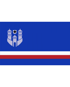 Flag: POL Bytów | Bytów  upon Appendix no |  landscape flag | 1.35m² | 14.5sqft | 90x150cm | 3x5ft 
