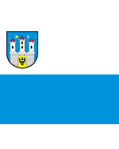 Flag: Chojnów |  landscape flag | 1.35m² | 14.5sqft | 110x130cm | 40x50inch 