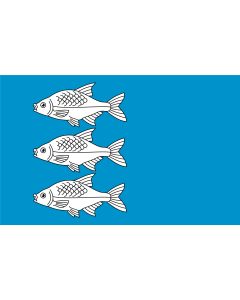 Flag: POL Giżycko |  landscape flag | 1.35m² | 14.5sqft | 90x150cm | 3x5ft 